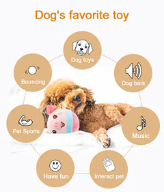 Interactive Plush Dog Toy